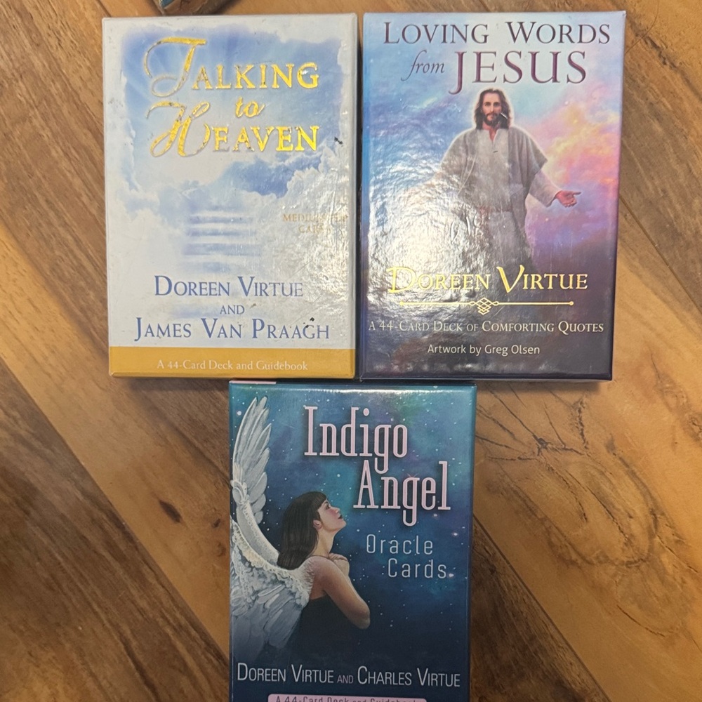 DOREEN VIRTUE BUNDLE 5 Talking to Heaven, Loving Jesus & Indigo Angel Oracle